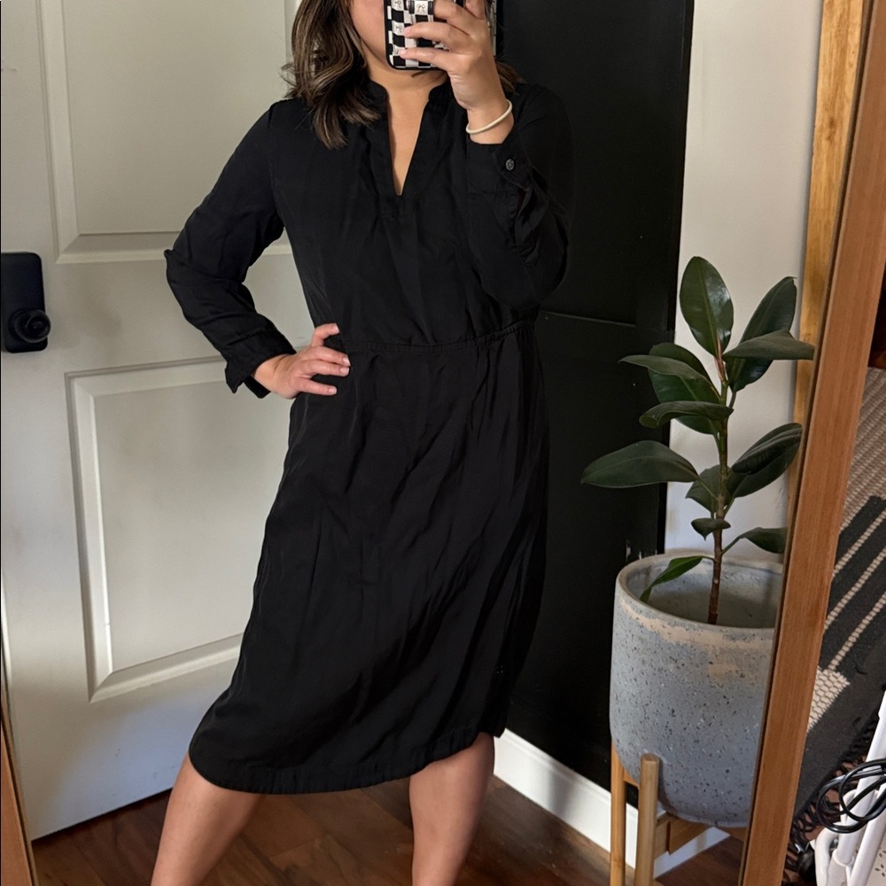 Bridge & Burn 100% Tencel Midi Long-sleeve Dress. Size S